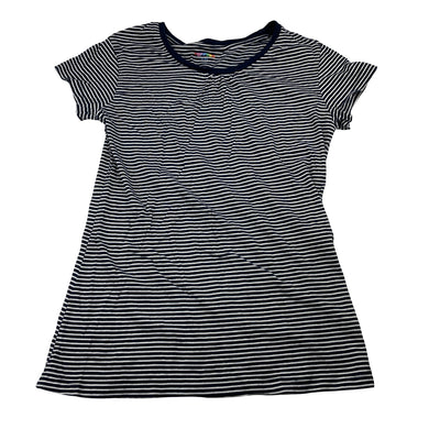 Girls POPPERS, navy stripe cotton tee / top, GUC, size 11-12,  