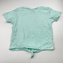 Load image into Gallery viewer, Girls Mango, tie-front cotton tee / top, unicorn, GUC, size 6,  