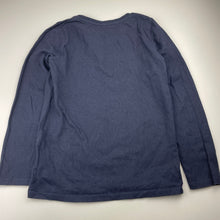 Load image into Gallery viewer, Unisex Seed, Heritage embroidered navy cotton top, EUC, size 10,  