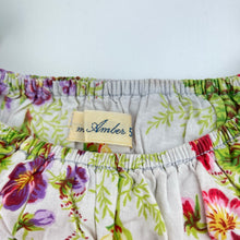Load image into Gallery viewer, Girls Mardi Amber, lightweight floral cotton top, armpit-armpit: 27cm, L: 42cm, EUC, size 3-4,  