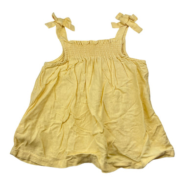 Girls Target, yellow linen / viscose summer top, EUC, size 4,  