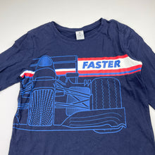 Load image into Gallery viewer, Boys Target, navy cotton long sleeve top, racing car, EUC, size 8,  