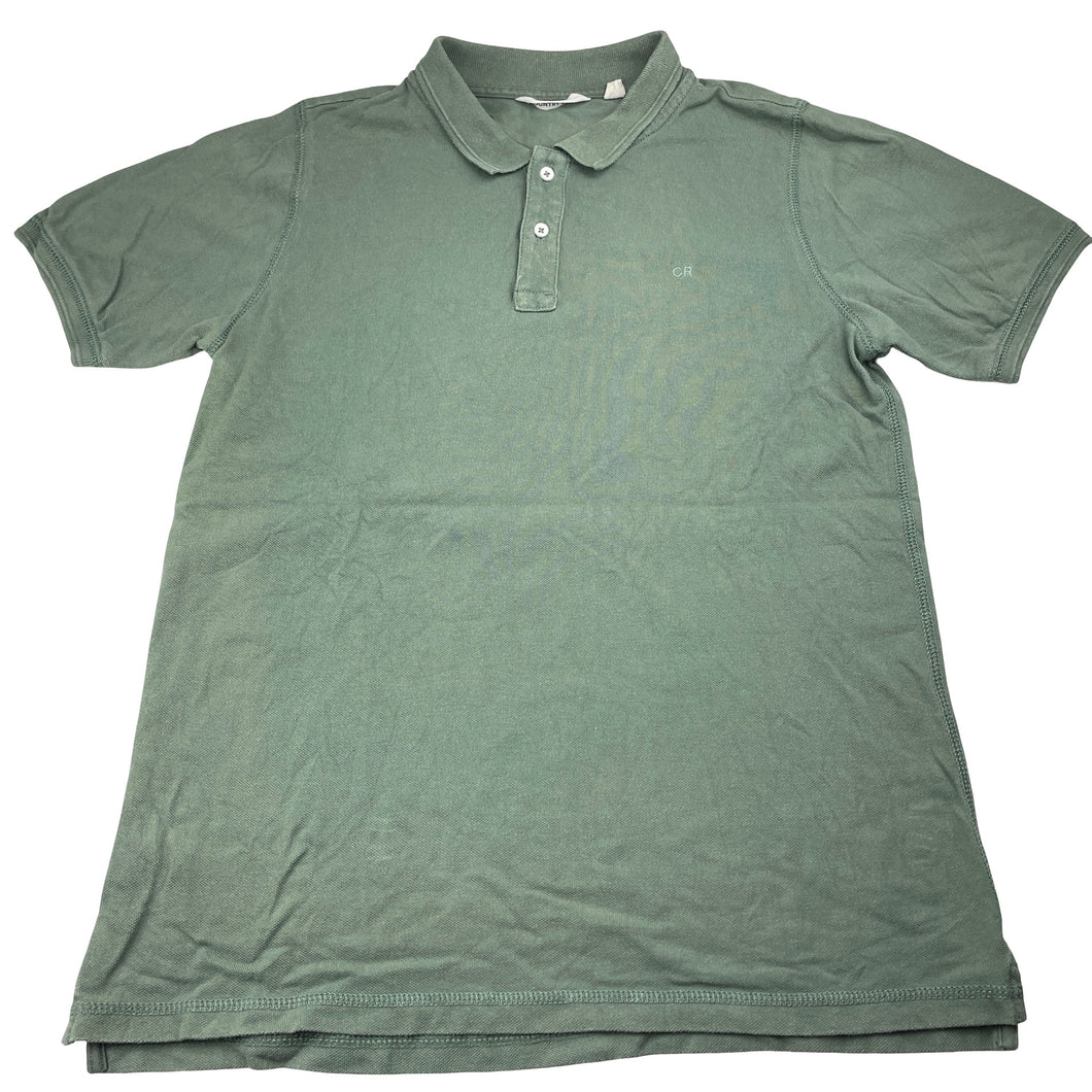 Boys COUNTRY ROAD, khaki cotton polo shirt top (wash fade), FUC, size 14,  