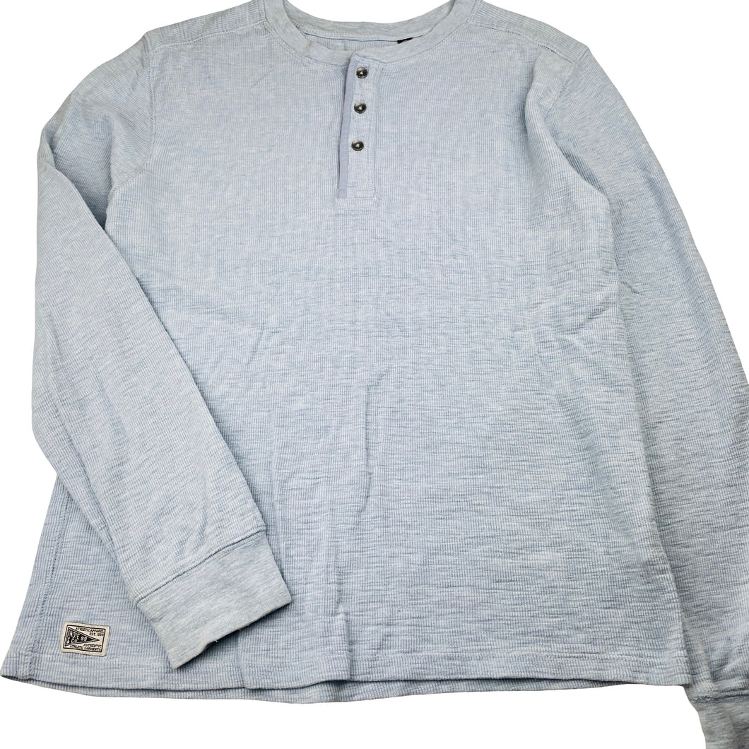 Boys INDIE, waffle cotton long sleeve Henley top, GUC, size 14,  