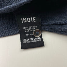 Load image into Gallery viewer, Boys INDIE, waffle cotton long sleeve Henley top, GUC, size 14,  