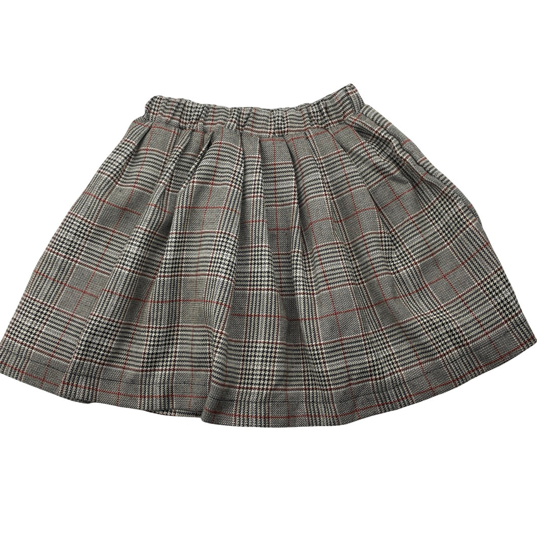Girls QUEENBABY, lined, checked skirt, elasticated, L:31cm, EUC, size 6,  