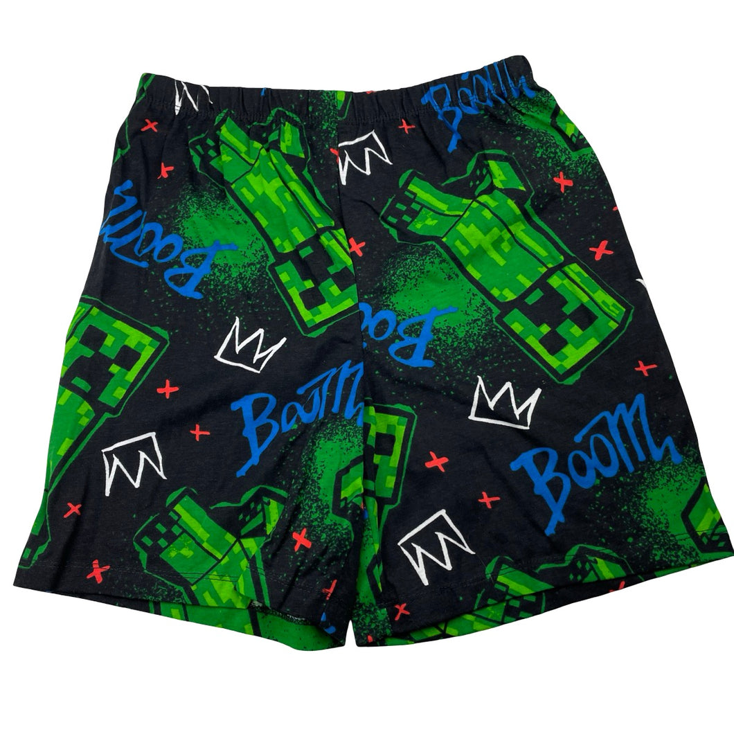 Boys MOJANG, MINECRAFT pyjama shorts, elasticated, EUC, size 12,  
