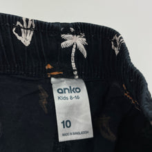 Load image into Gallery viewer, Boys Anko, stretch cotton shorts, elasticated, skulls, GUC, size 10,  