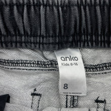 Load image into Gallery viewer, Boys Anko, knit stretch denim shorts, elasticated, FUC, size 8,  