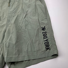 Load image into Gallery viewer, Boys ZOO YORK, khaki lightweight board shorts, elasticated, EUC, size 14,  