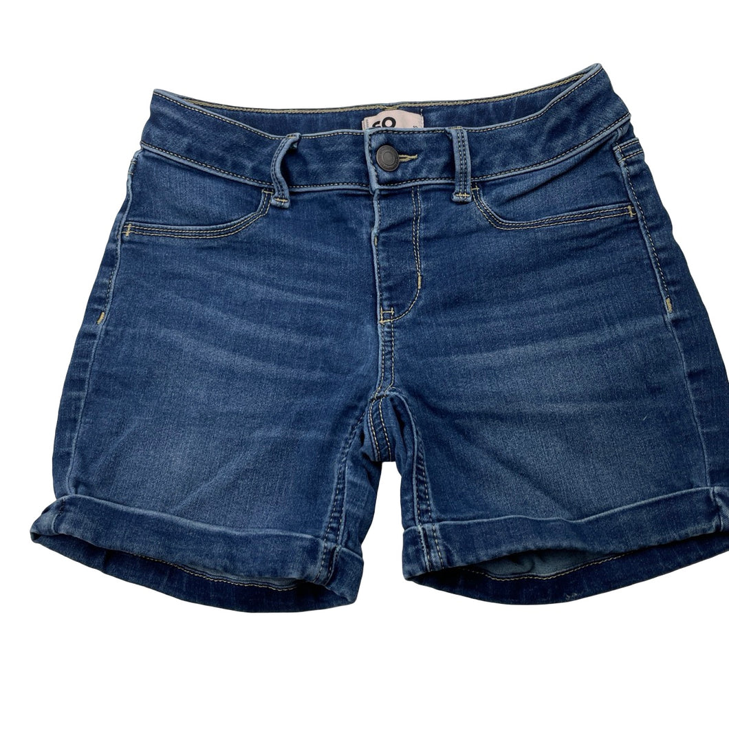Girls SO, lightweight stretchy denim shorts, adjustable, EUC, size 10,  