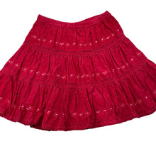 Load image into Gallery viewer, Girls Pumpkin Patch, vintage corduroy cotton skirt, adjustable, L:35cm, GUC, size 4,  