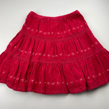 Load image into Gallery viewer, Girls Pumpkin Patch, vintage corduroy cotton skirt, adjustable, L:35cm, GUC, size 4,  
