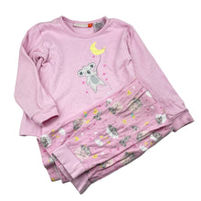 Load image into Gallery viewer, Girls Lily &amp; Dan, pink cotton pyjama top &amp; bottoms, GUC, size 5,  