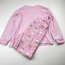 Load image into Gallery viewer, Girls Lily &amp; Dan, pink cotton pyjama top &amp; bottoms, GUC, size 5,  