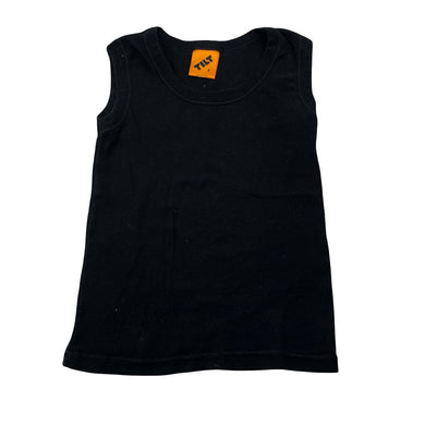 Boys TILT, black cotton singlet top, EUC, size 6,  