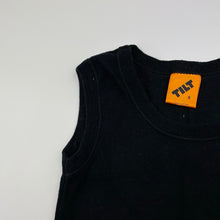 Load image into Gallery viewer, Boys TILT, black cotton singlet top, EUC, size 6,  