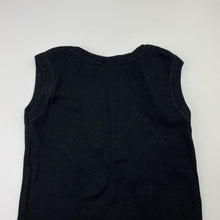 Load image into Gallery viewer, Boys TILT, black cotton singlet top, EUC, size 6,  