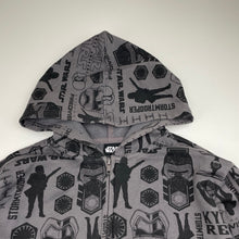 Load image into Gallery viewer, Boys STAR WARD, fleece-lined zip hoodie sweater, EUC, size 10,  