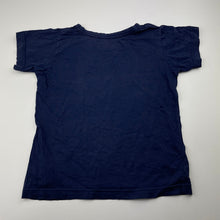 Load image into Gallery viewer, Girls BONDS, navy Australian cotton tee / top, butterfly, GUC, size 4,  