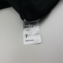 Load image into Gallery viewer, Unisex Anko, black cotton tee / top, NEW, size 7,  