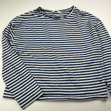 Load image into Gallery viewer, Girls MNG, striped cotton long sleeve top, GUC, size 9-10,  