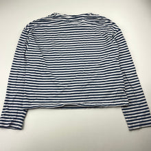 Load image into Gallery viewer, Girls MNG, striped cotton long sleeve top, GUC, size 9-10,  