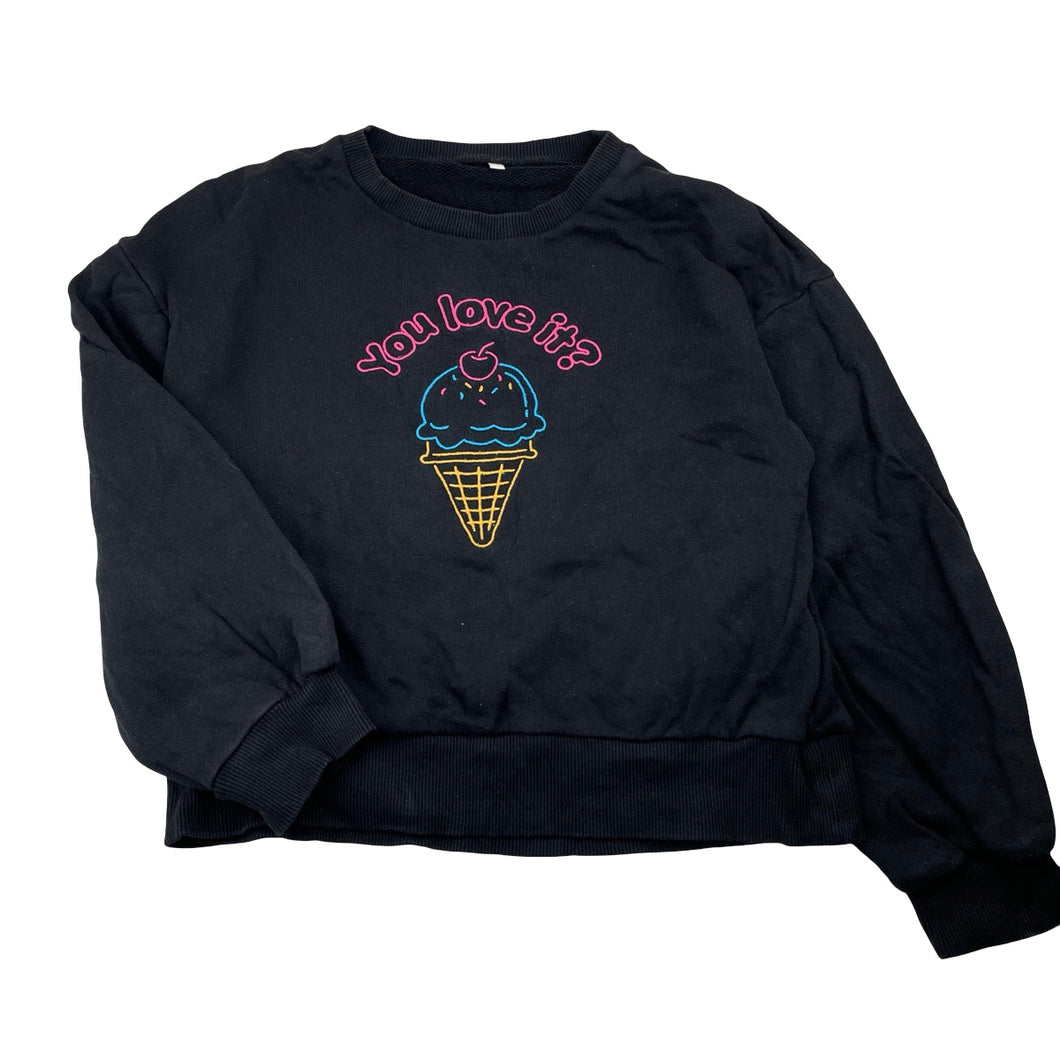 Girls GU, embroidered cotton sweater / jumper, GUC, size 10,  