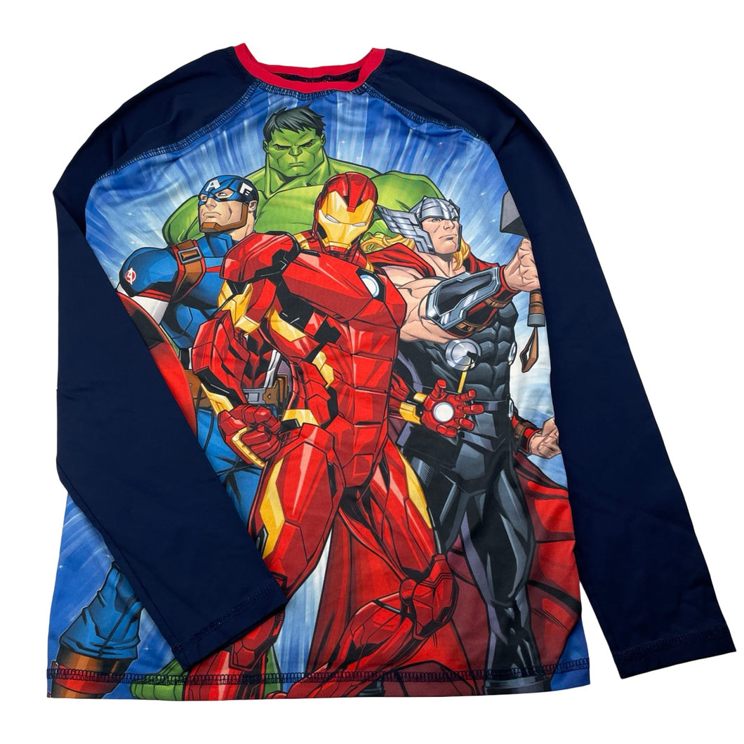 Boys MARVEL, Superhero long sleeve rashie / swim top, GUC, size 12,  