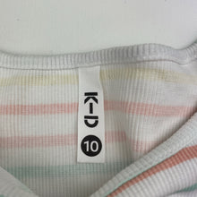 Load image into Gallery viewer, Girls KID, stretchy ribbed tee / top, EUC, size 10,  