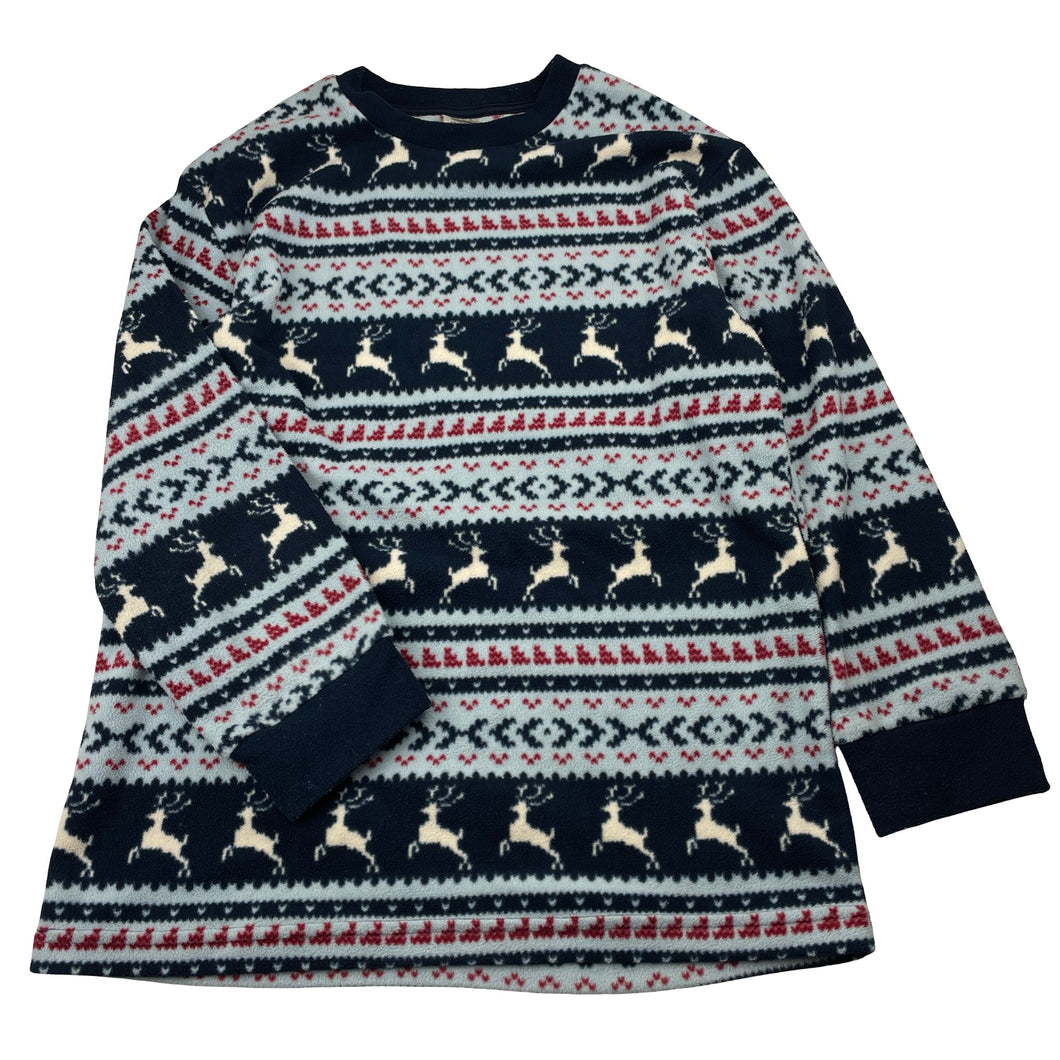 Unisex UNIQLO, fleece Christmas pyjama top, GUC, size 14,  