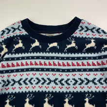 Load image into Gallery viewer, Unisex UNIQLO, fleece Christmas pyjama top, GUC, size 14,  