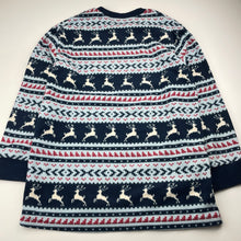 Load image into Gallery viewer, Unisex UNIQLO, fleece Christmas pyjama top, GUC, size 14,  