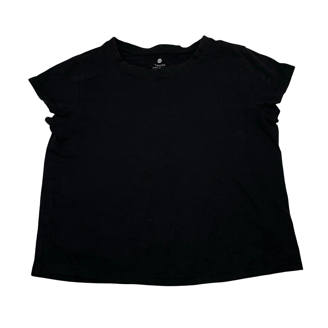 Girls Target, black organic cotton tee / top, GUC, size 10,  