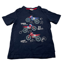 Load image into Gallery viewer, Boys Milkshake, navy cotton tee / top, trail bikes, GUC, size 8,  