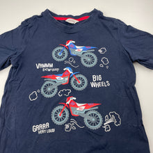 Load image into Gallery viewer, Boys Milkshake, navy cotton tee / top, trail bikes, GUC, size 8,  