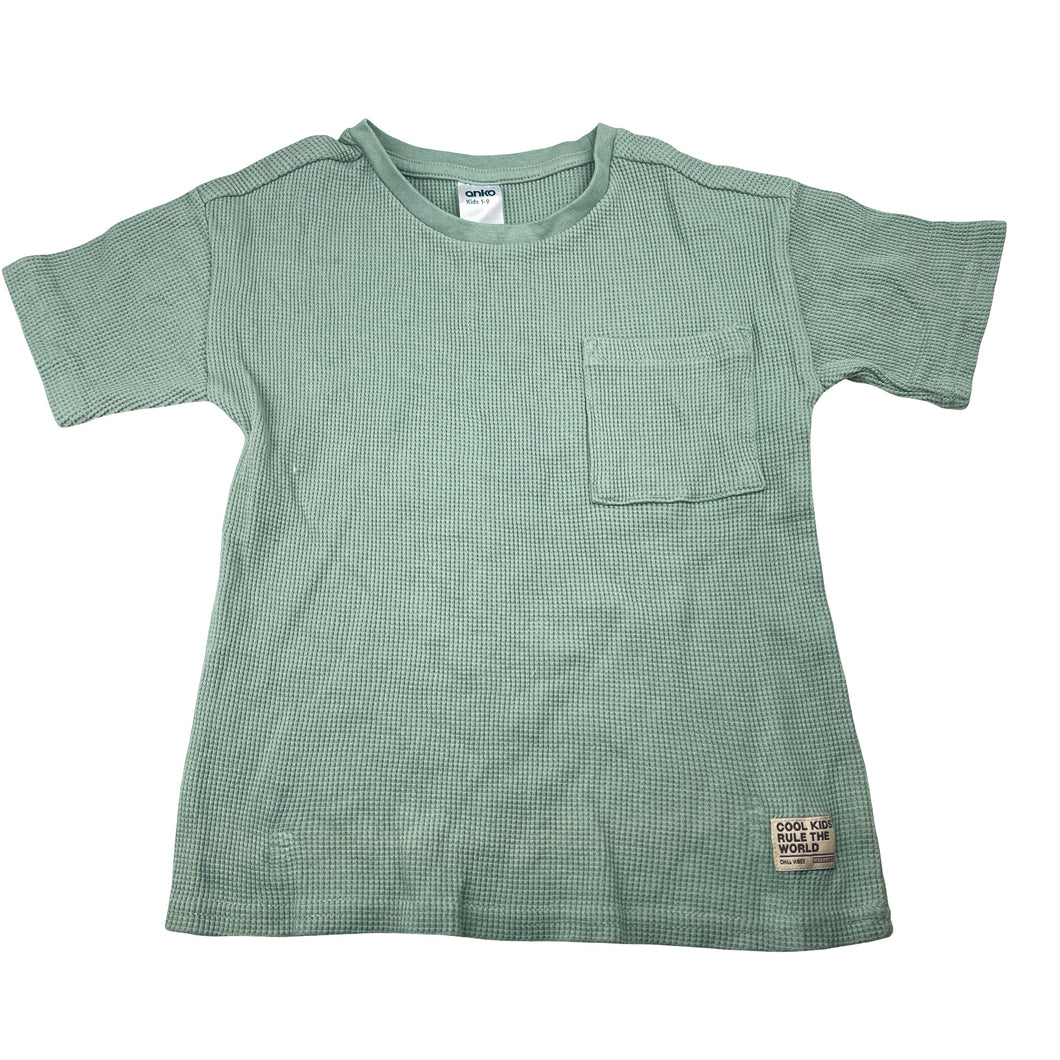 Boys Anko, waffle cotton tee / top, EUC, size 6,  
