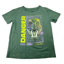 Load image into Gallery viewer, Boys Anko, khaki cotton tee / top, dinosaur, EUC, size 8,  