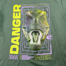 Load image into Gallery viewer, Boys Anko, khaki cotton tee / top, dinosaur, EUC, size 8,  