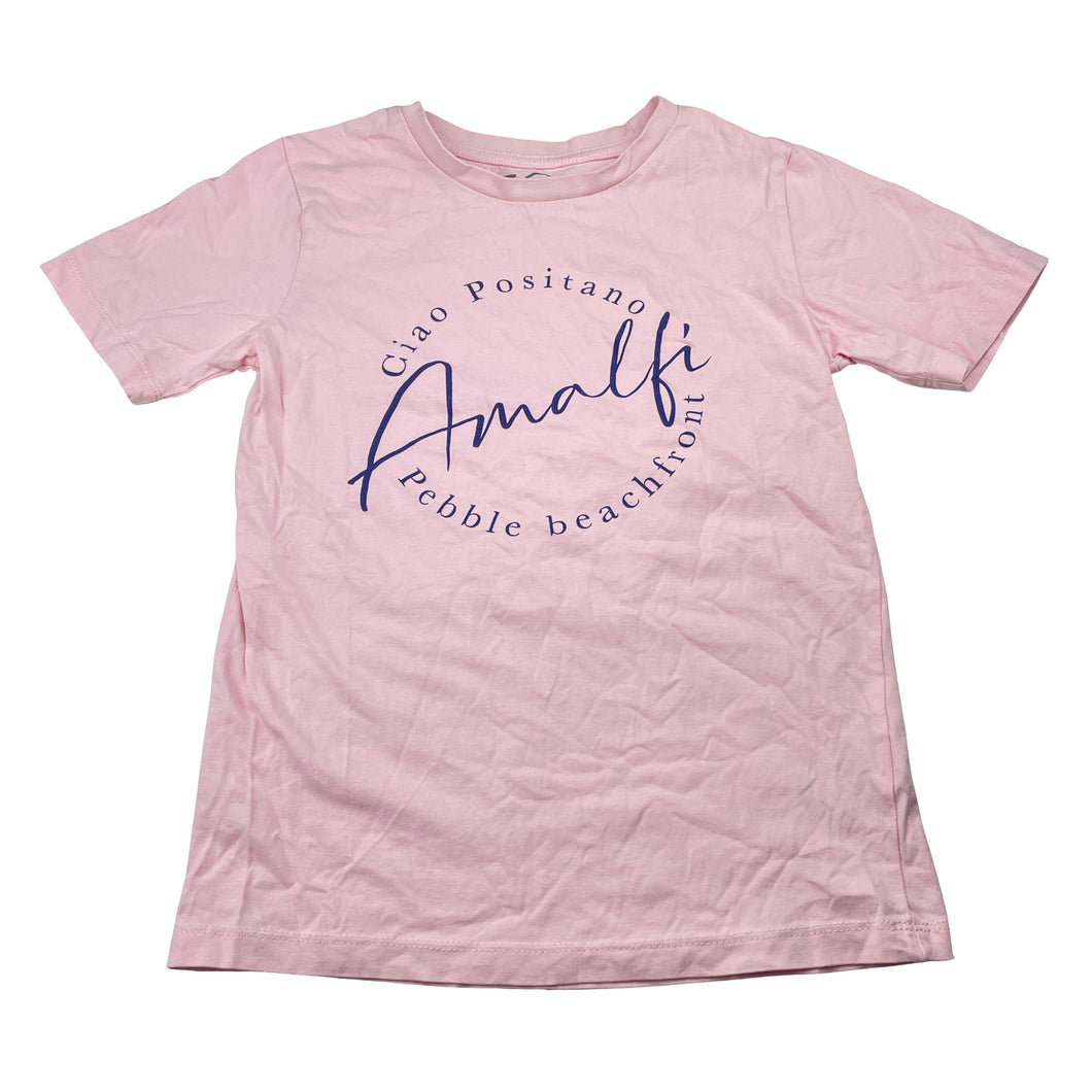 Unisex KID, pink cotton tee / top, EUC, size 8,  