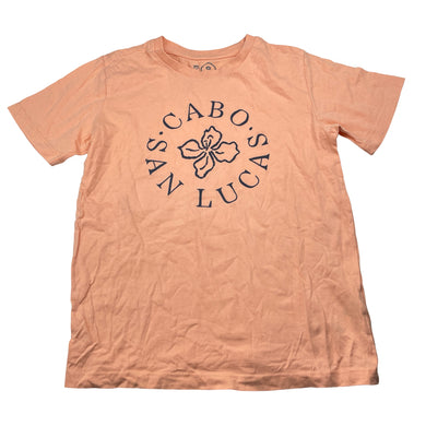 Unisex KID, coral cotton tee / top, EUC, size 8,  