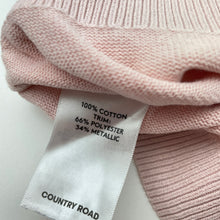 Load image into Gallery viewer, Girls COUNTRY ROAD, knitted cotton sweater / jumper (small repair right sleeve), FUC, size 8,  
