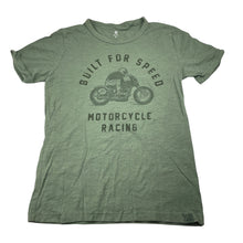 Load image into Gallery viewer, Boys Target, khaki cotton tee / top, motorcycle, EUC, size 8,  