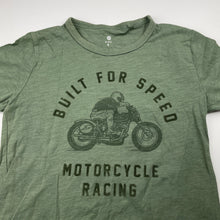 Load image into Gallery viewer, Boys Target, khaki cotton tee / top, motorcycle, EUC, size 8,  