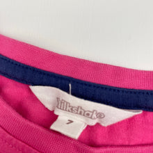 Load image into Gallery viewer, Girls Milkshake, cotton long sleeve tee / top, unicorns, FUC, size 7,  