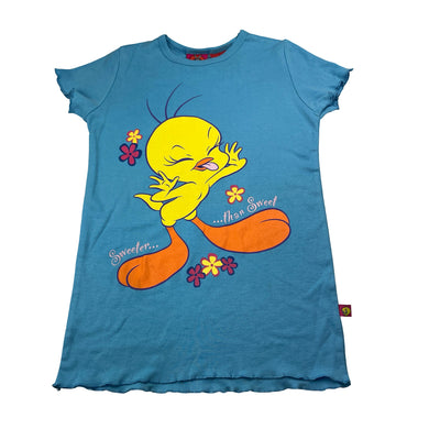 Girls LOONEY TUNES, vintage Tweetie Pie nightie, no size, armpit-armpit: 32cm, L: 49cm, FUC, size 3-4,  