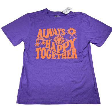 Girls Anko, purple cotton tee / top, NEW, size 14,  