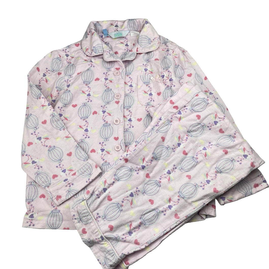 Girls Tilli, flannel cotton winter pyjamas, GUC, size 8,  