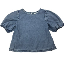 Load image into Gallery viewer, Girls H&amp;M, stretchy knit denim top, GUC, size 7,  