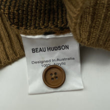 Load image into Gallery viewer, Unisex BEAU HUDSON, leopard print knit cardigan / sweater, L:61cm, EUC, size 9-10,  